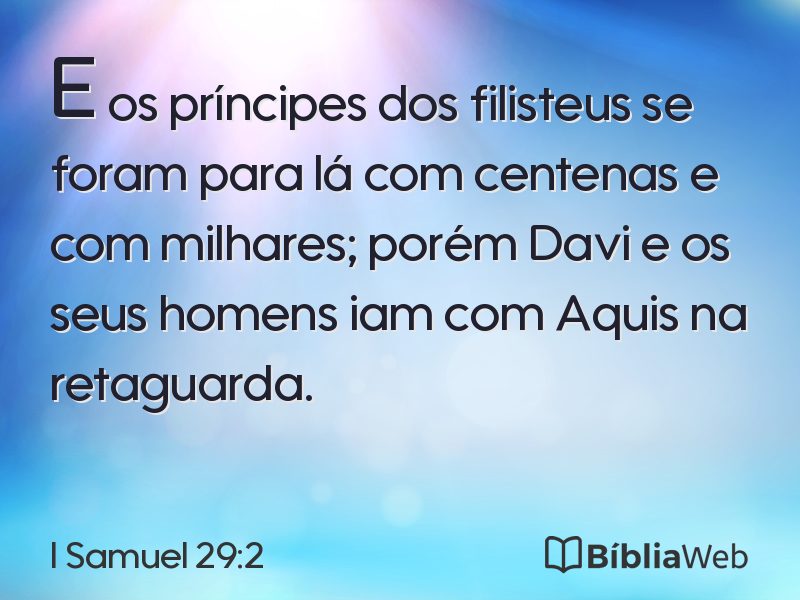 I Samuel 29:2 em imagem para compartilhar