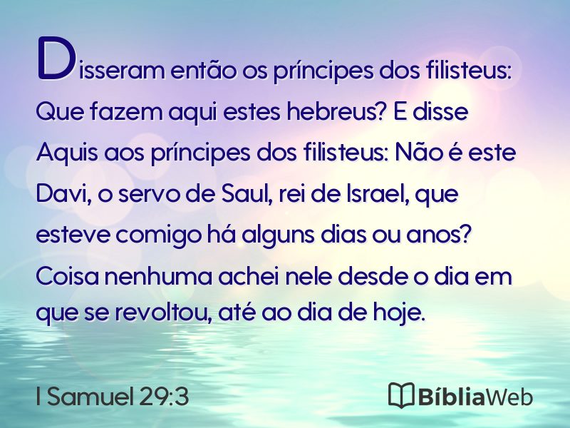 I Samuel 29:3 em imagem para compartilhar