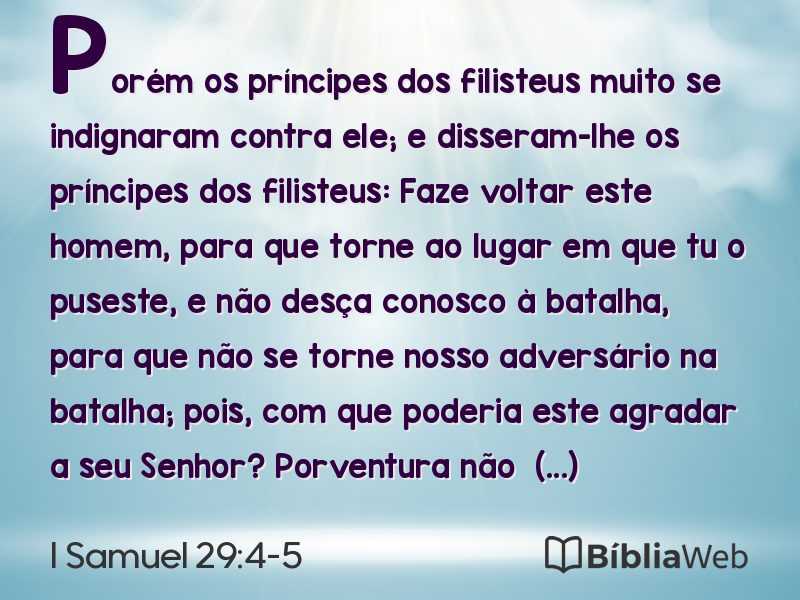 I Samuel 29:4-5 em imagem para compartilhar