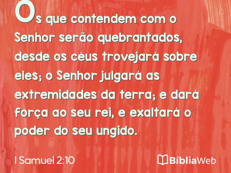 I Samuel 2:10 em imagem para compartilhar