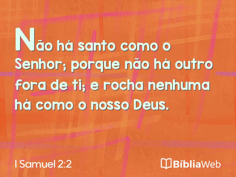 I Samuel 2:2 em imagem para compartilhar