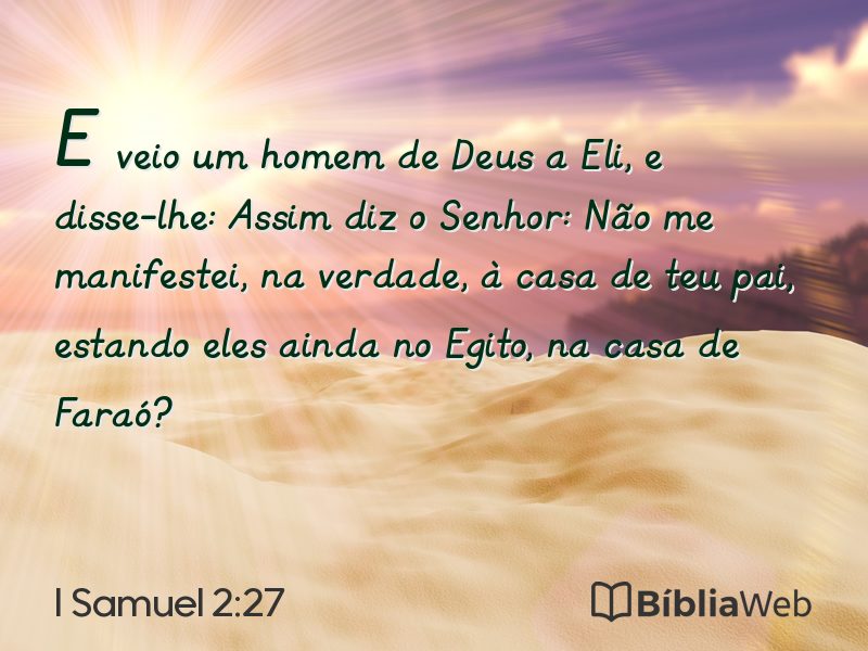 I Samuel 2:27 em imagem para compartilhar
