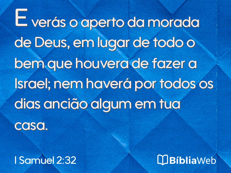 I Samuel 2:32 em imagem para compartilhar