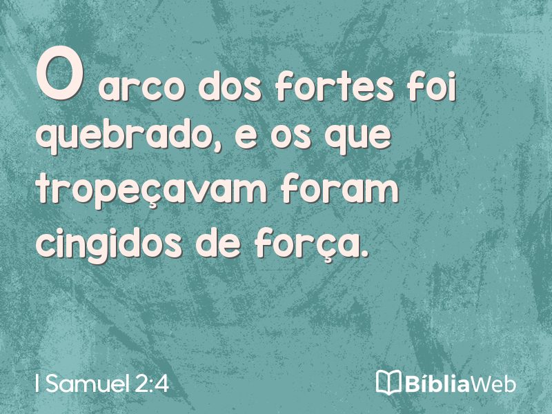 I Samuel 2:4 em imagem para compartilhar