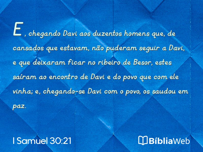 I Samuel 30:21 em imagem para compartilhar