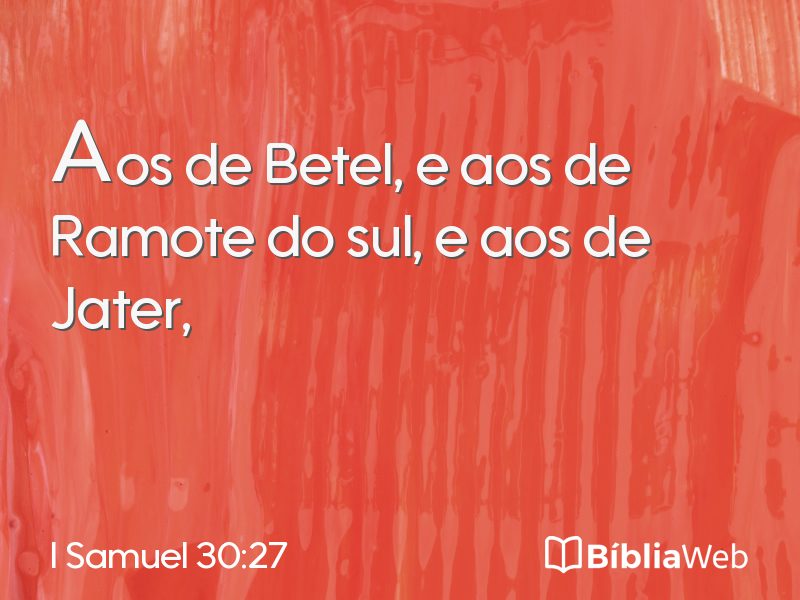 I Samuel 30:27 em imagem para compartilhar