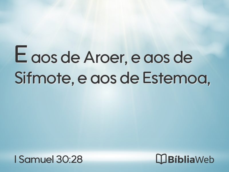 I Samuel 30:28 em imagem para compartilhar