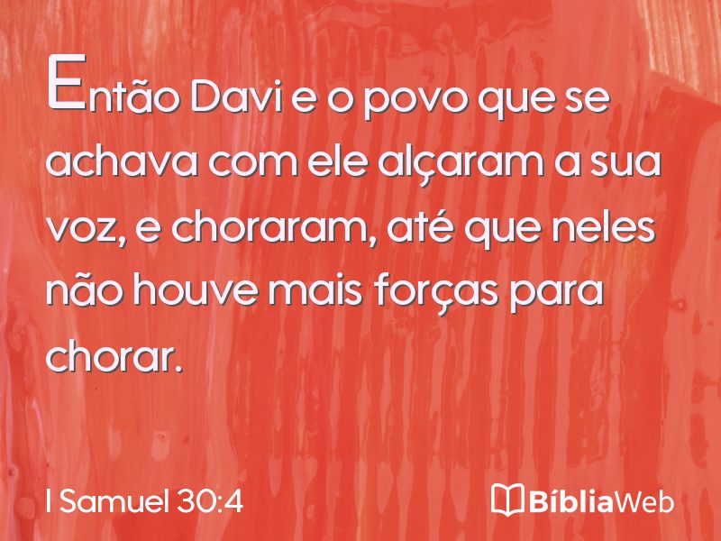 I Samuel 30:4 em imagem para compartilhar