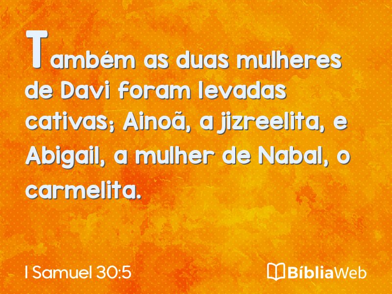 I Samuel 30:5 em imagem para compartilhar