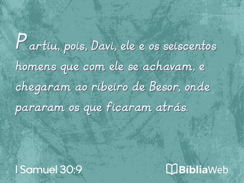 I Samuel 30:9 em imagem para compartilhar