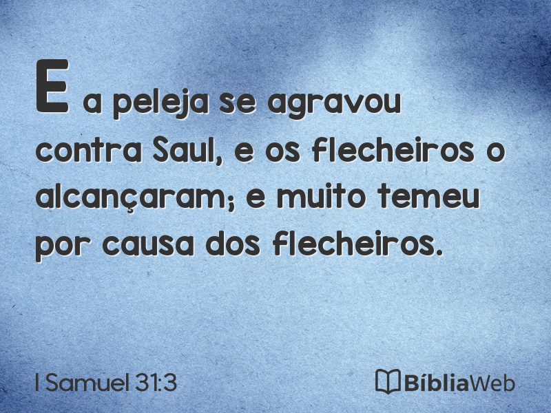 I Samuel 31:3 em imagem para compartilhar