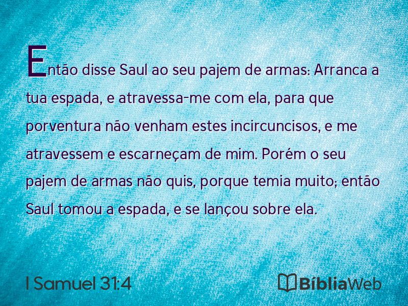 I Samuel 31:4 em imagem para compartilhar