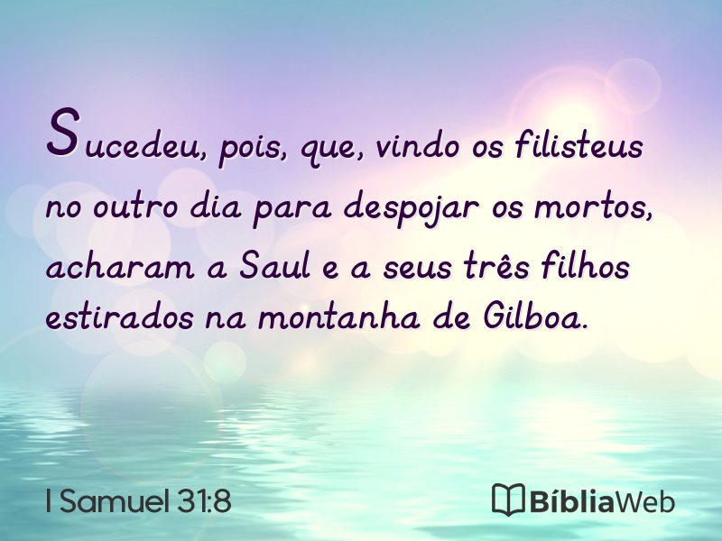 I Samuel 31:8 em imagem para compartilhar