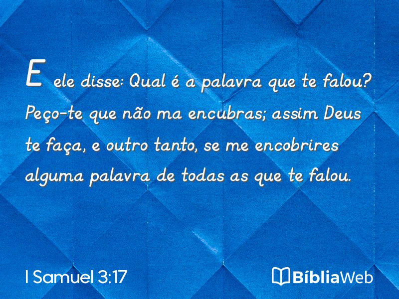 I Samuel 3:17 em imagem para compartilhar