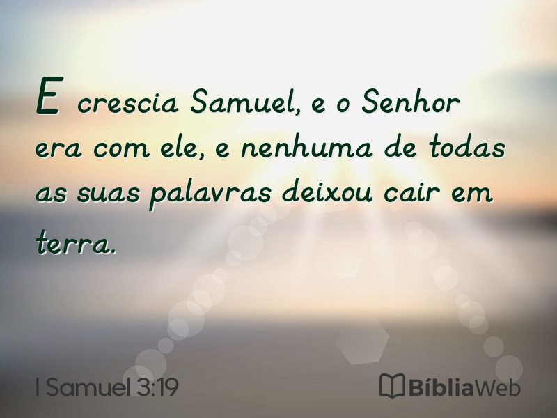 I Samuel 3:19 em imagem para compartilhar