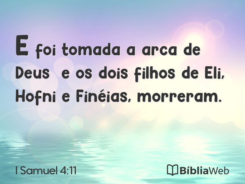 I Samuel 4:11 em imagem para compartilhar