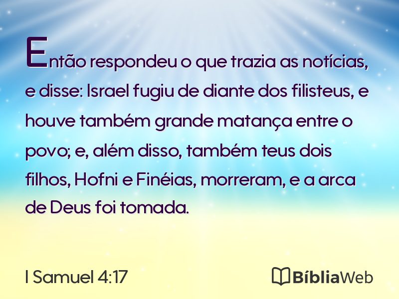 I Samuel 4:17 em imagem para compartilhar