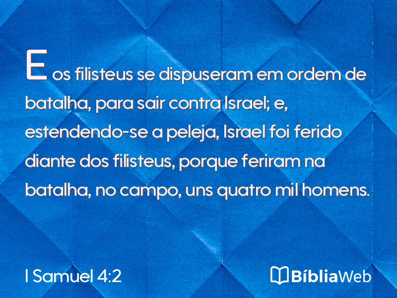 I Samuel 4:2 em imagem para compartilhar