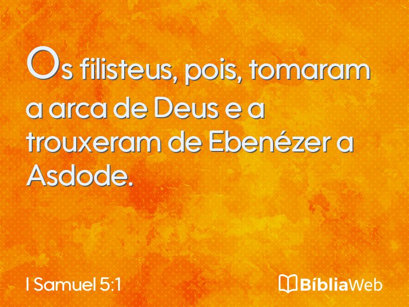 I Samuel 5:1 em imagem para compartilhar