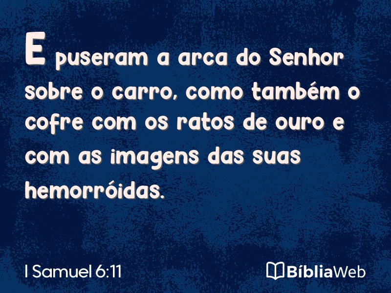 I Samuel 6:11 em imagem para compartilhar