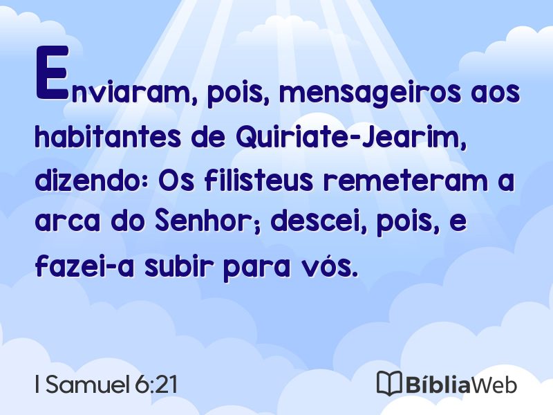 I Samuel 6:21 em imagem para compartilhar