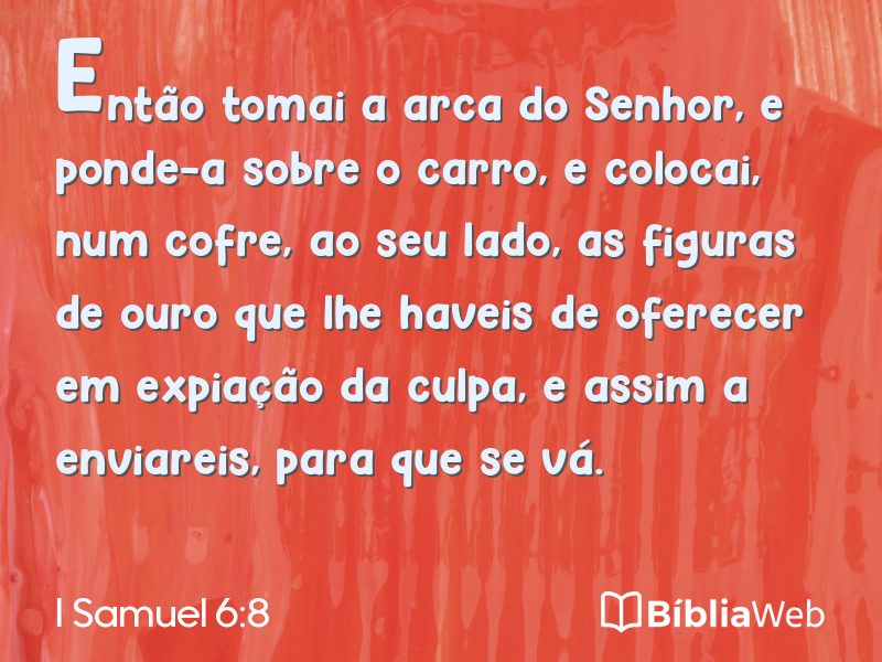 I Samuel 6:8 em imagem para compartilhar