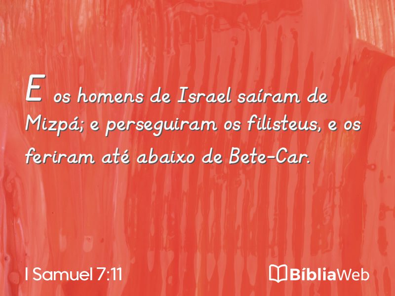 I Samuel 7:11 em imagem para compartilhar