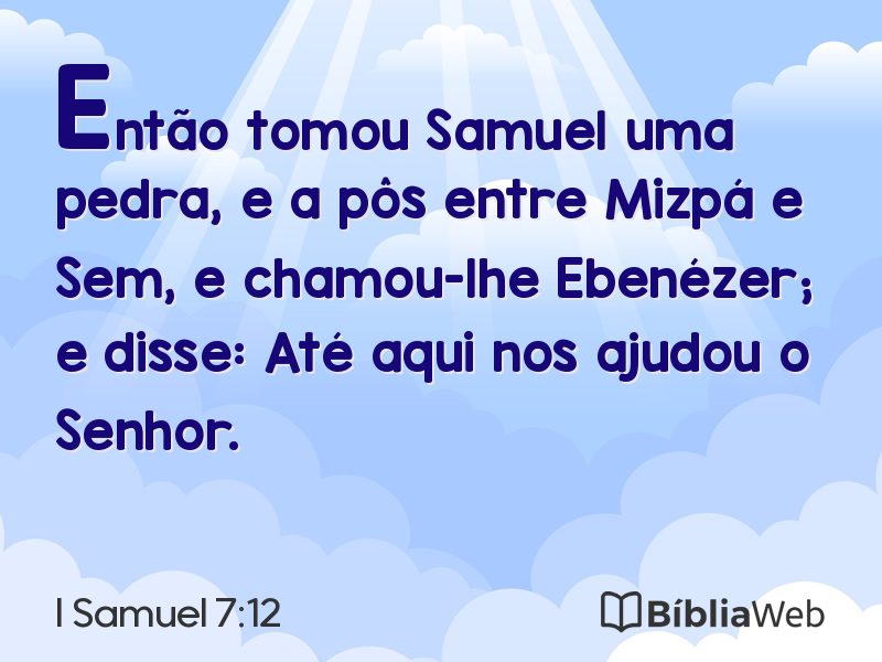 I Samuel 7:12 em imagem para compartilhar