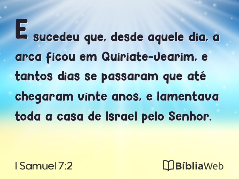 I Samuel 7:2 em imagem para compartilhar
