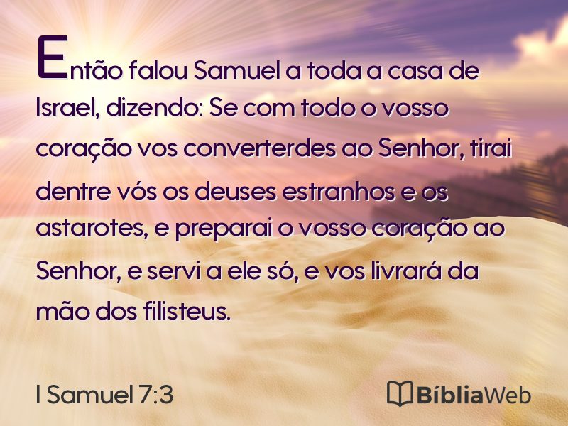 I Samuel 7:3 em imagem para compartilhar