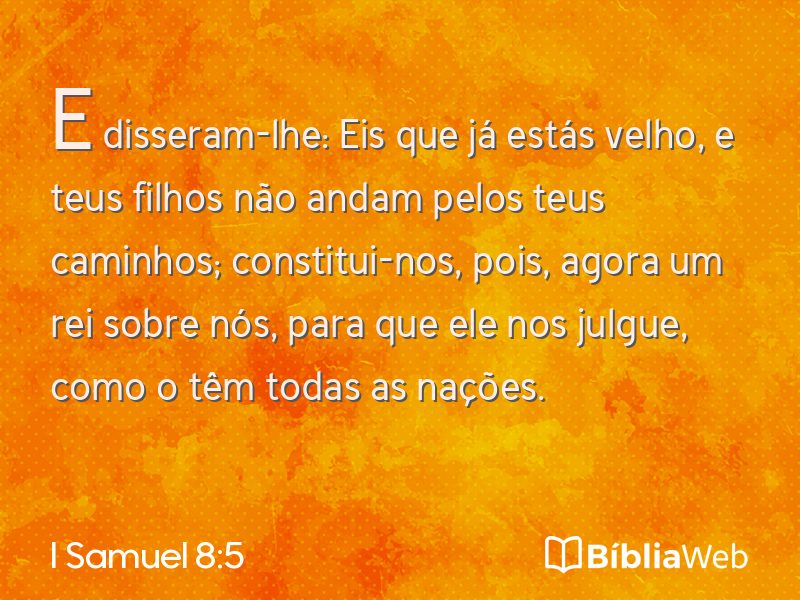 I Samuel 8:5 em imagem para compartilhar