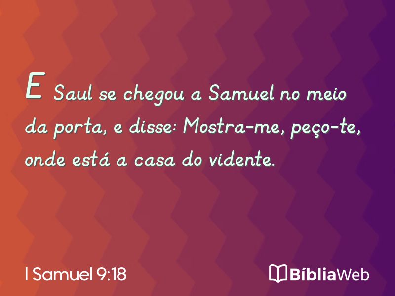 I Samuel 9:18 em imagem para compartilhar