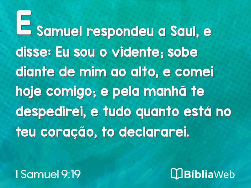 I Samuel 9:19 em imagem para compartilhar