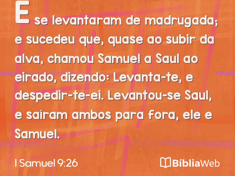I Samuel 9:26 em imagem para compartilhar