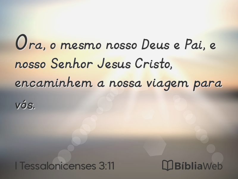 I Tessalonicenses 3:11 em imagem para compartilhar