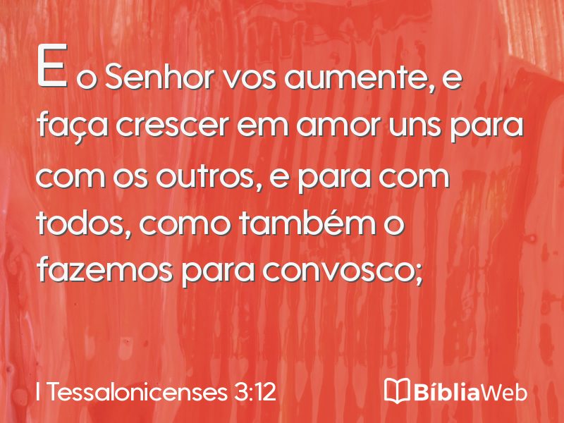 I Tessalonicenses 3:12 em imagem para compartilhar