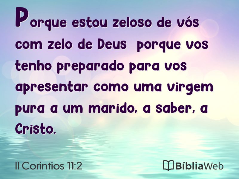 II Coríntios 11:2 em imagem para compartilhar