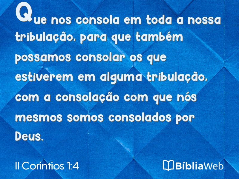 II Coríntios 1:4 em imagem para compartilhar