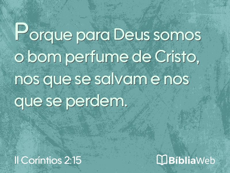 II Coríntios 2:15 em imagem para compartilhar