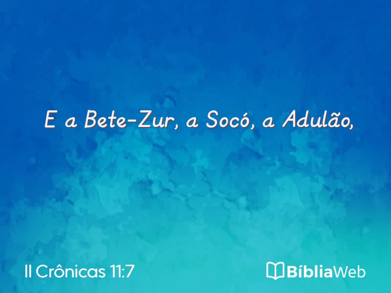 II Crônicas 11:7 em imagem para compartilhar