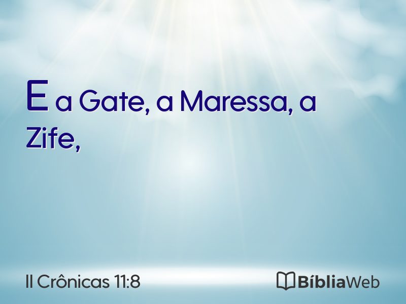 II Crônicas 11:8 em imagem para compartilhar