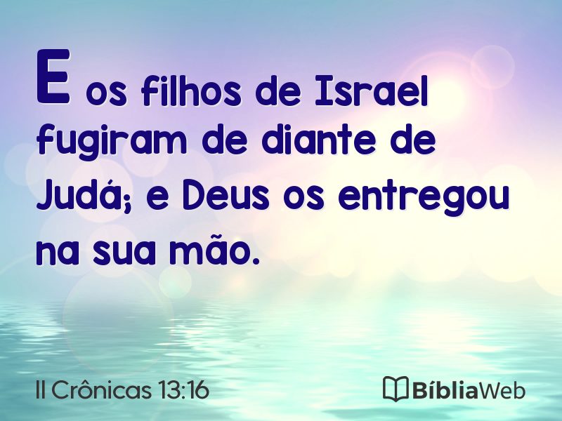 II Crônicas 13:16 em imagem para compartilhar