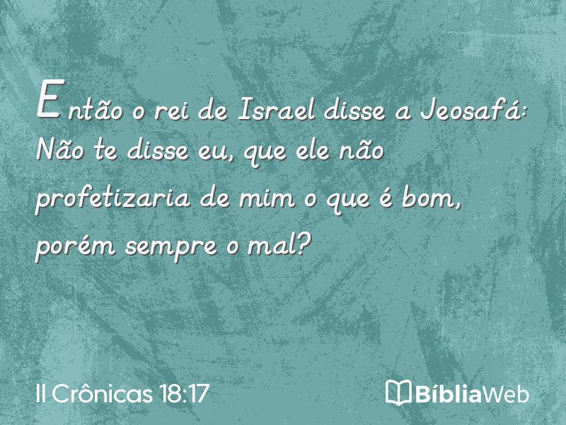 II Crônicas 18:17 em imagem para compartilhar
