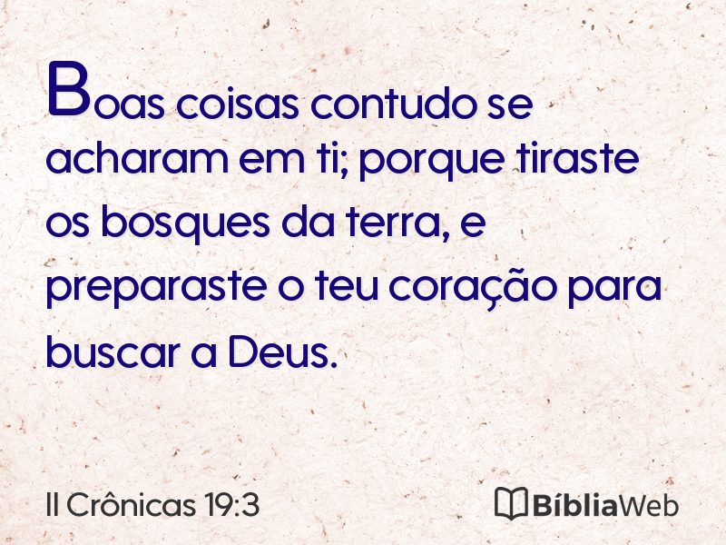 II Crônicas 19:3 em imagem para compartilhar