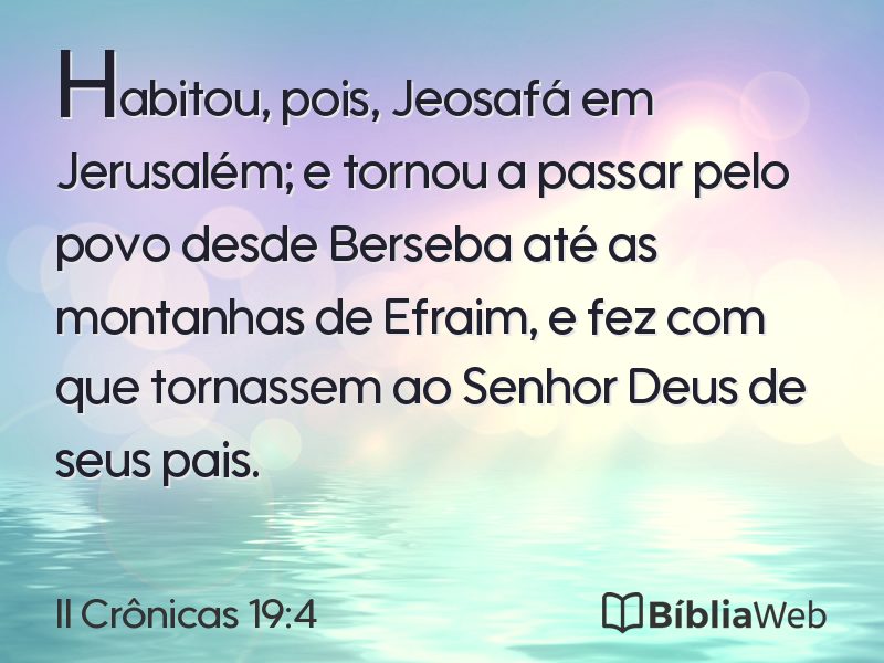 II Crônicas 19:4 em imagem para compartilhar