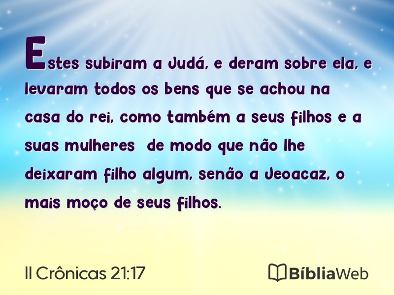II Crônicas 21:17 em imagem para compartilhar