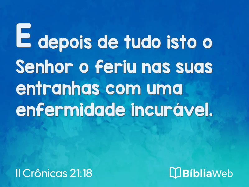 II Crônicas 21:18 em imagem para compartilhar