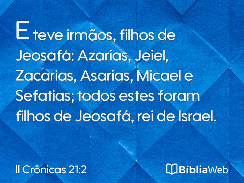 II Crônicas 21:2 em imagem para compartilhar