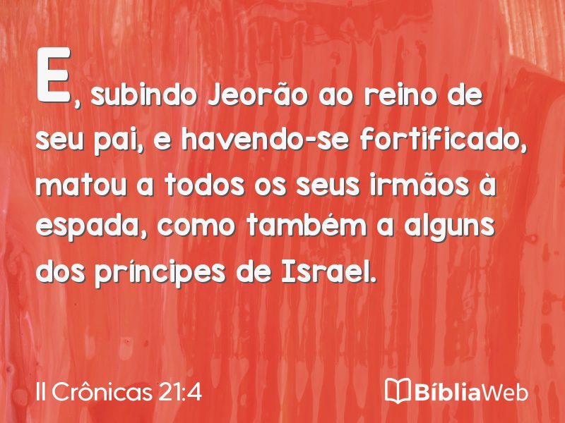 II Crônicas 21:4 em imagem para compartilhar