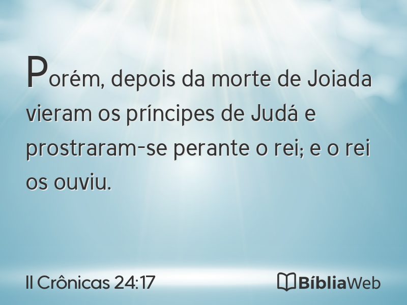 II Crônicas 24:17 em imagem para compartilhar